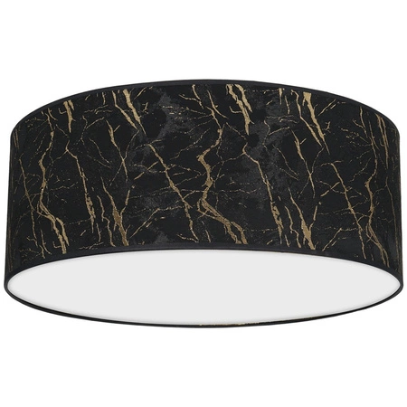 Plafon LED Lampa Sufitowa SENSO Czarna Złota 2xE27 Ø40cm Milagro