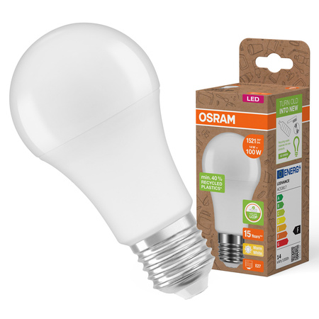 Żarówka LED A60 E27 14W = 100W 1521lm 2700K Ciepła 200° PCR LAMPS Osram