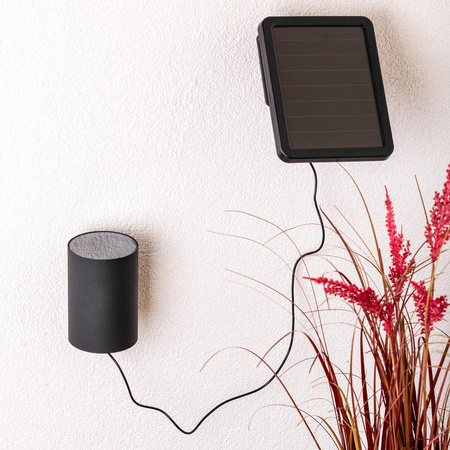 Kinkiet Lampa Solarna LED Ogrodowa Elewacyjna 3000K IP44 Góra Dół Czujnik Zmierzchu