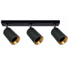 Lampa Listwa Oprawa Sufitowo-Ścienna LED 3 x GU10 MARIBEL Czarny GOLDLUX (Polux)