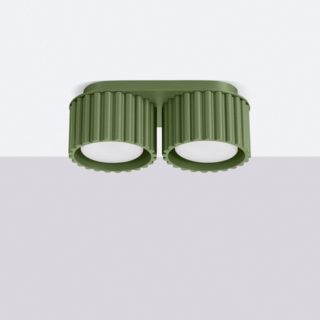 Oprawa Natynkowa 2x GX53 Aluminiowa Zielony Oliwkowy Aura Deep Space SL.1798 Sollux