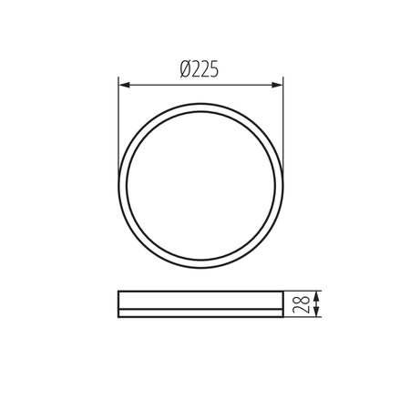 Plafon LED AZPO Lampa sufitowa 11.8W IP54  Biały KANLUX