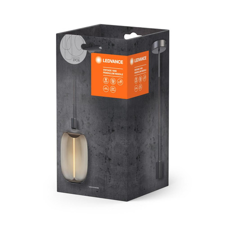 Lampa Sufitowa Wisząca Zwis Szary Vintage 1906 Pendulum Ledvance