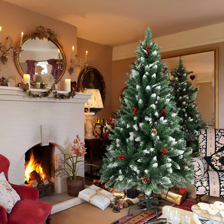 Kurtyna Świetlna Lampki Świąteczne CHERRY BALL 200LED Zimny Biały 3+16m