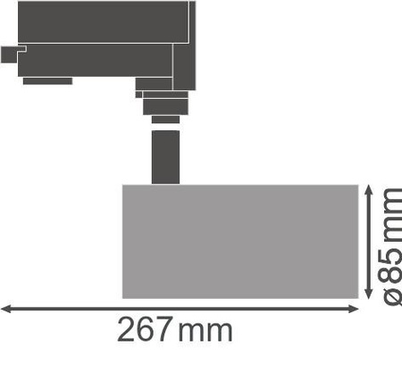 Oprawa LED Reflektor Szynowy 35W 2660lm CCT 3-Fazowy Regulowany Biały Tracklight Ledvance