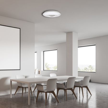 Plafon natynkowy VELA 24W LED + PILOT Okrągły Regulacja Barwy ML4401 Milagro Tworzywo Sztuczne + Metal