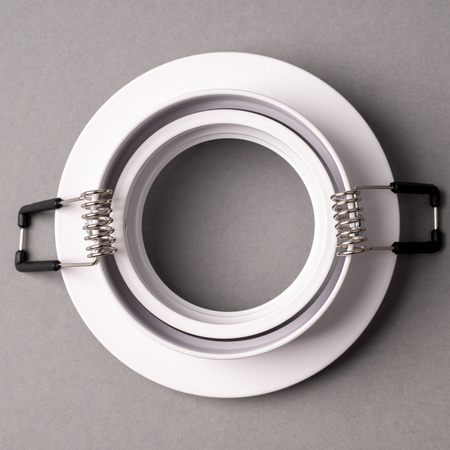 Oprawa Halogenowa Podtynkowa Lampa Sufitowa Okrągła Ruchoma GU10 MR16 Biała TRIAM LUMILED