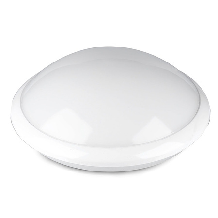Plafon LED Lampa Sufitowa E27 IP44 Okrągła Z czujnikiem mikrofalowym Czarna VT-8002 C V-TAC