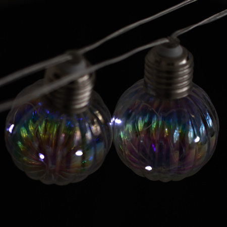 Girlanda Solarna Ogrodowa 20x LED Łańcuch Świetlny Ozdobne Kuleczki 5.8m