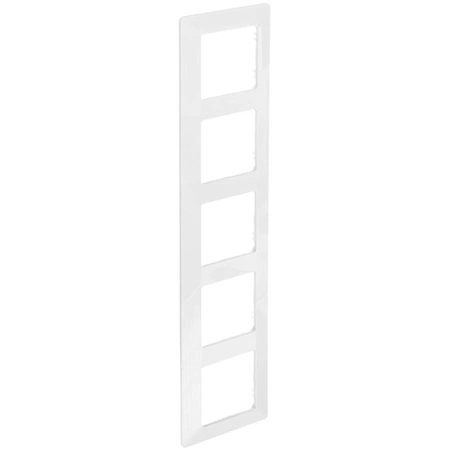 Ramka Pięciokrotna do Włączników Światła Gniazdek Biała LEGRAND VALENA LIFE