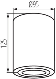 Oprawa natynkowa halogenowa ruchoma SPOT okrągła BORD GU10 biały mat IP20 Kanlux