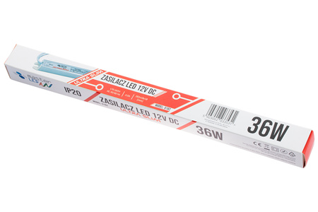 Zasilacz do taśm LED Ultra SLIM 3A 36W 12V DC meblowy