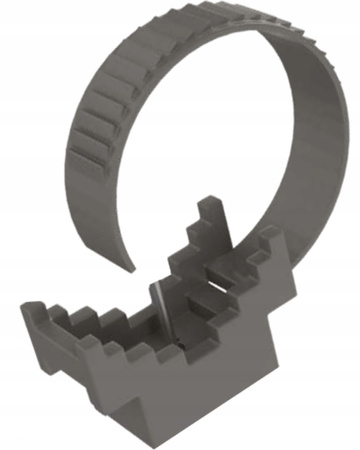 Uchwyt Paskowy Montażowy UP-22-UV do Przewodów Czarny 200szt ECOLIGHT