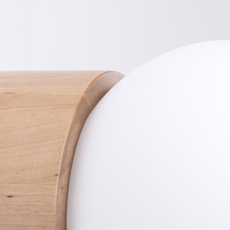 Lampa Ścienna Kinkiet G9 Kulka Geometryczna Brązowa Nowoczesna Boomo Sollux