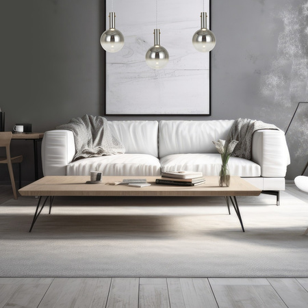 Lampa Wisząca Sufitowa TORONTO 1xGU10 Biało-Srebrna Milagro