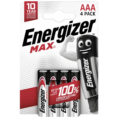 4x Baterie ENERGIZER MAX AAA LR03 1,5V Blister