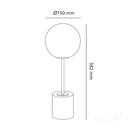 Lampka Biurkowa Oprawa Stołowa Dekoracyjna G9 Szara Elegance Kobi