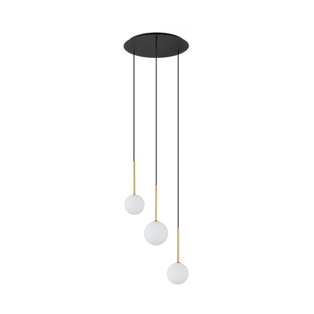 Lampa Sufitowa Wisząca 3x G9 Czarny Biały Klasyczna KARO 10304 Nowodvorski
