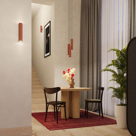 Lampa Wisząca Sufitowa Zwis Tuba Spot 3x GU10 Ochra Czerwona Lagos Ocean Green SL.1491 Sollux