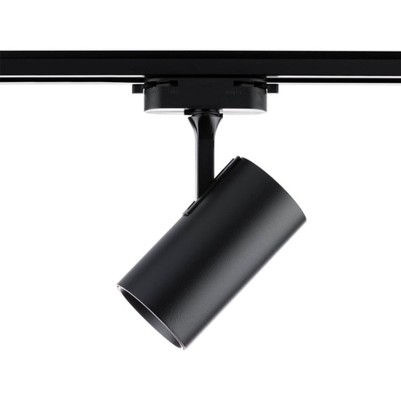 Reflektor Szynowy GU10 CZARNY do Szynoprzewodów Jednofazowych Regulowana Oprawa na Szynę Walec SPOT Lampa