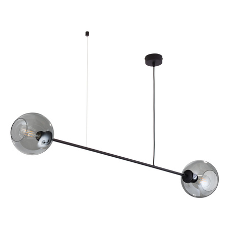 Lampa Sufitowa Wisząca LIBRA Żyrandol Grafitowo-Czarna Loftowa 2xE27 3338 TK Lighting