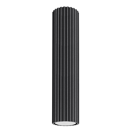 Lampa Sufitowa Reflektor Tuba Spot 1x GU10 Czarna Karbon Deep Space SL.1570 Sollux
