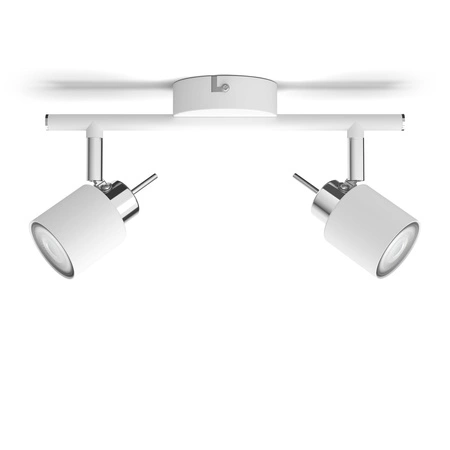 Lampa Sufitowa Reflektor Natynkowy 2x GU10 Biała Meranti Philips