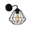 Kinkiet lampa ścienna COLIN Czarny 1xE27 MILAGRO styl loft industrial metal