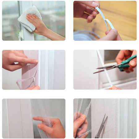 MOSKITIERA siatka na OWADY 150X180CM BIAŁA