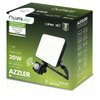 Naświetlacz LED AZZLER 20W 2400lm 4000K IP44 Halogen Zewnętrzny Lampa z Czujnikiem Ruchu Czarny LUMILED