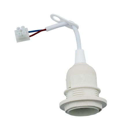 Oprawka Remontowa Budowlana na Żarówke E27 Prowizorka z Przewodem i Kostką Zaciskową