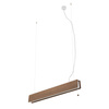 Lampa Liniowa Sufitowa Wisząca G13 Brązowa Drewno OSLO LED 90 7522 Nowodvorski