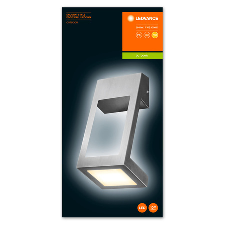 Lampa Ogrodowa Zewnętrzna Kinkiet Elewacyjny LED 7W 360lm 3000K IP44 Srebrny Endura Ledvance