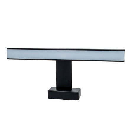 Kinkiet SHINE prostokąt czarny 7W LED Metal i tworzywo IP44 Milagro