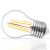 Żarówka LED KULKA FILAMENT E27 4W = 40W 2700K Ciepła Ściemnialna 3-STEP Kobi