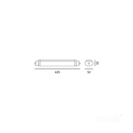 Oprawa Lampa Hermetyczna LED 18W 2160lm 4000K Neutralna IP65 IK06 Biała Cortez Kobi