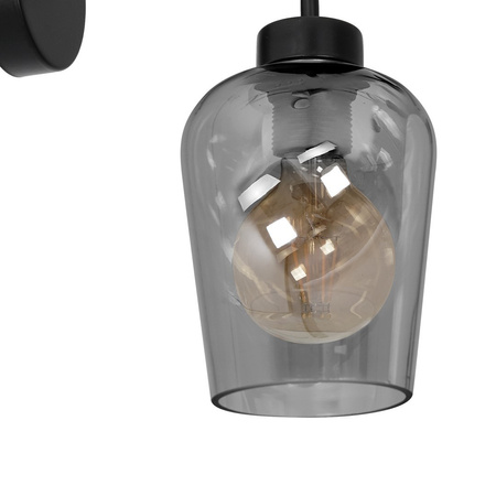 Lampa Ścienna Kinkiet SANTIAGO SMOKED 1xE27 Milagro