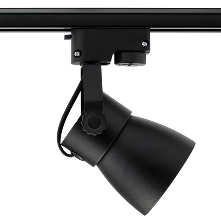 Szyna Oświetleniowa Szynoprzewód 1m + 2x Reflektor Szynowy GU10 Czarno-Złoty + 6W LED GU10 3000K