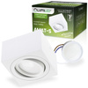 Oprawa Natynkowa HALOGENOWA Tuba Spot Ruchoma Kwadratowa Biała 50mm + Wkład LED 7W 3000K  AMAT-S LUMILED