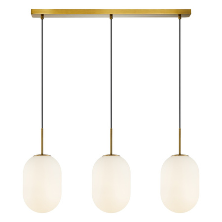 Lampa Wisząca Sufitowa ALIAS Złota 3xE14 Milagro