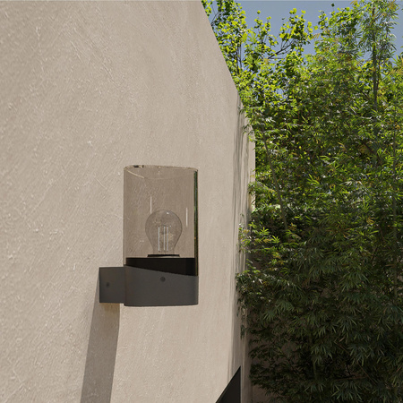 Kinkiet Ogrodowy Lampa Zewnętrzna Elewacyjna E27 LED 4W 840lm 2700K Ciepła IP44 Antracyt UltraEfficient Nayl Philips