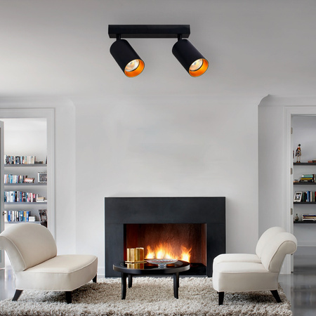 Lampa sufitowa LED ERIS GOLD 2x GU10 regulowana