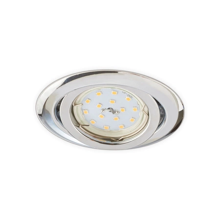 Oprawa Podtynkowa GU10 Halogenowa Wpuszczana Spot Oczko Chrom Okrągła Kobi