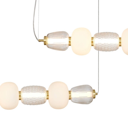 Lampa Wisząca Sufitowa CARO Złota 42W LED Milagro