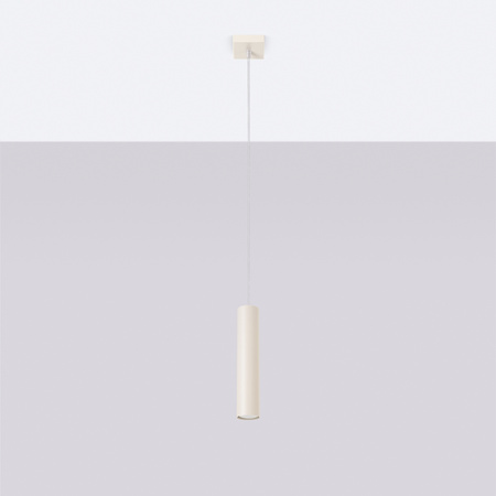 Lampa Wisząca Sufitowa Zwis Tuba Spot 1x GU10 Beżowa Lagos Ocean Green SL.1479 Sollux