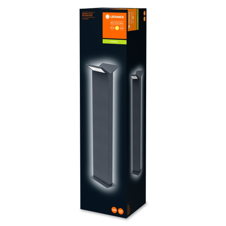 Lampa Ogrodowa Zewnętrzna Stojąca Słupek 9.5W 580lm 3000K IP44 Szary Endura Ledvance