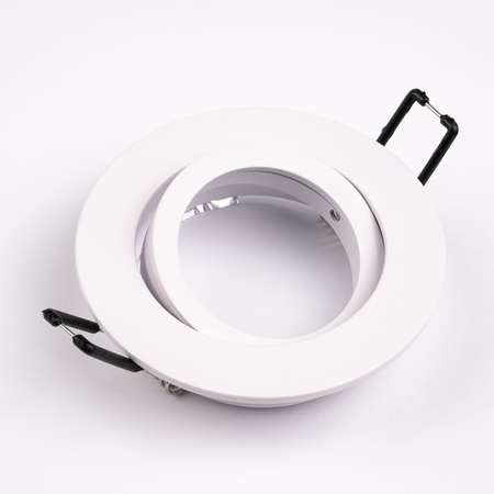 Oprawa Halogenowa Podtynkowa Lampa Sufitowa Okrągła Ruchoma GU10 MR16 Biała TRIAM LUMILED