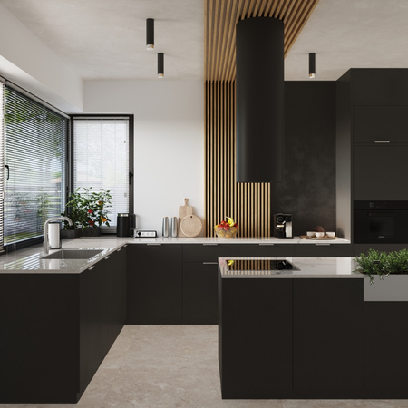 Lampa Sufitowa Oprawa Natynkowa Tuba Spot GU10 Czarna Chrom Nero Bittersweet Shimmer SL.1408 Sollux