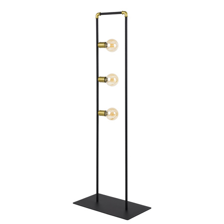 Lampa Podłogowa Stojąca HYDRIA Czarno-Złota Geometryczna 3xE27 5205 TK Lighting