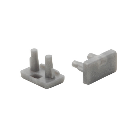 Zaślepka do Profili Aluminiowych Szara Pełna KOD 19181 STOPPER Kanlux 2szt.